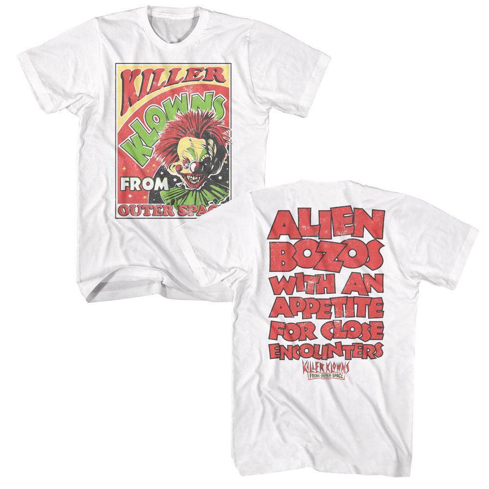 Killer Klowns From Outer Space Circus Poster 2 Sided T Shirt